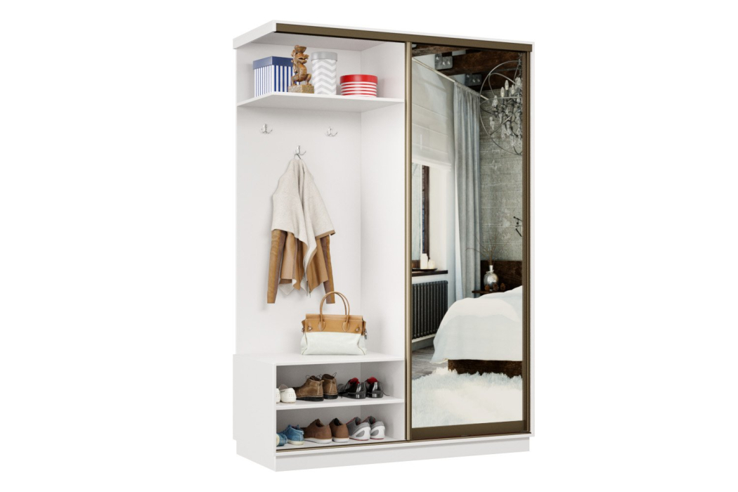 Шкафы-купе, Прихожая-купе Премьер 01 Белый