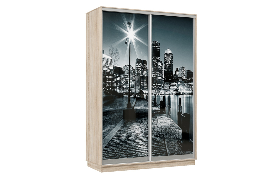 Шкафы-купе, Шкаф-купе Премьер Лайт 02 Мини Ф-1356 двухдверный