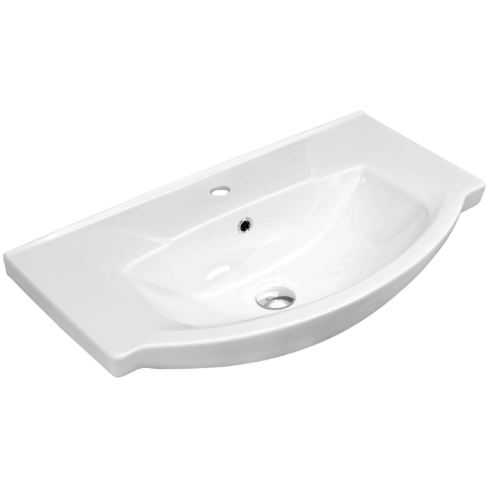 Раковины для ванных комнат, Умывальник Элеганс-75 меб с/отв.белый (Kirovit)