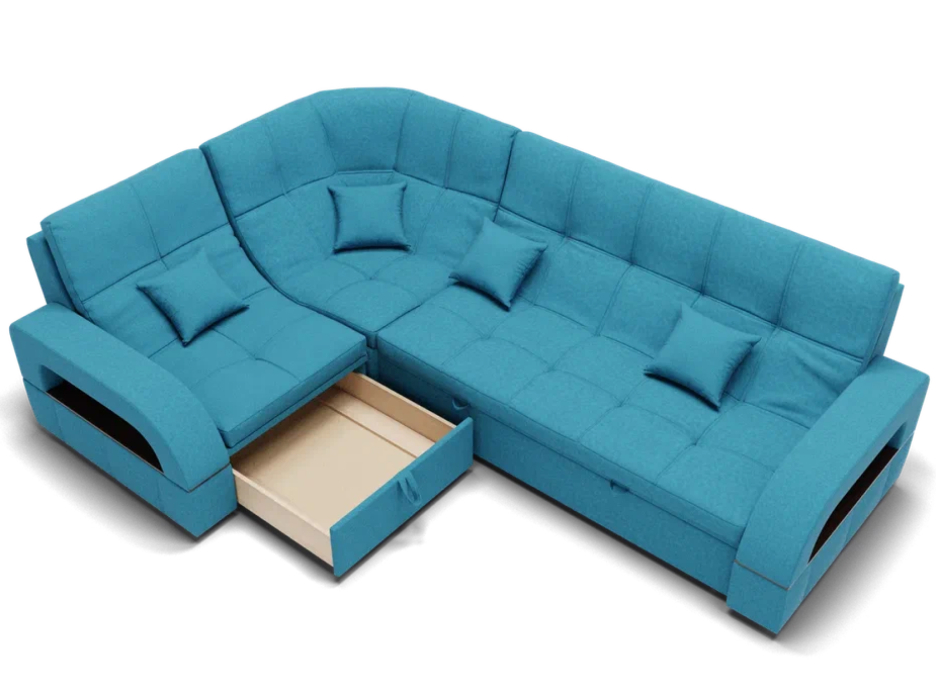 Диваны угловые в гостиную, Модульный диван Майами-3,микровелюр,антивандальная и водостойкая ткань,венеция