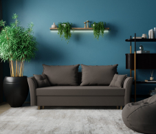 Диваны еврокнижки, Прямой диван Наоми,еврокнижка,велюр