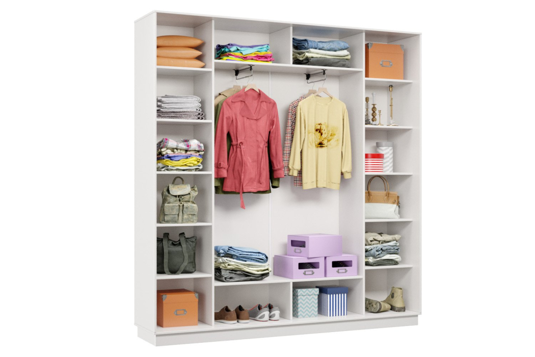 Шкафы-купе 3-х дверные, Шкаф-купе Премьер 33 (01РБ;01РБ;01РБ) фасады ромб белый/трёхдверный/Профиль чёрный муар