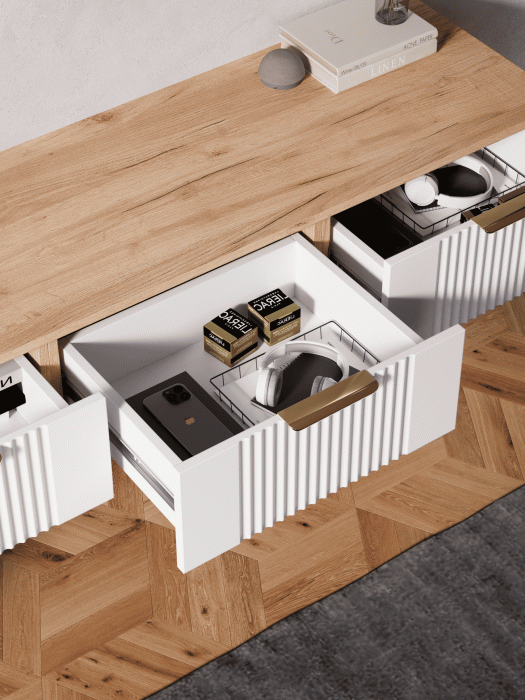 Гостиная, ТВ тумба подвесная Ингрия Luxe 3