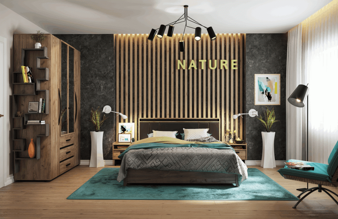 Кровати, Модульная система Nature (модуль 308) Кровать Люкс 1400+орт.осн