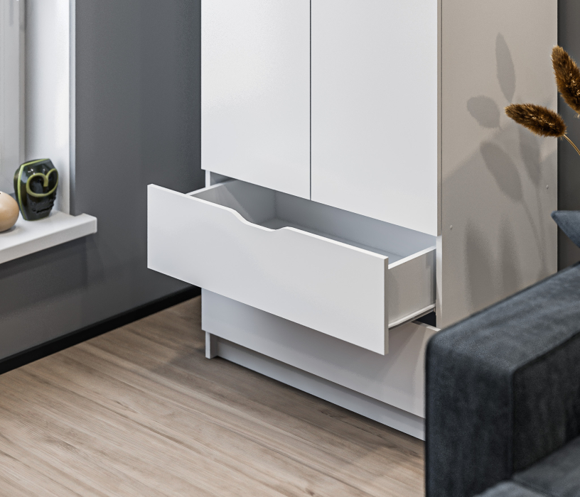 Шкафы распашные, Шкаф с ящиками Бруклин СБ-3345