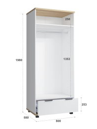 Шкаф платяной Скайлайт СЛ-2К