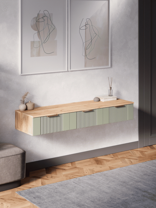 Гостиная, ТВ тумба подвесная Ингрия Luxe 3