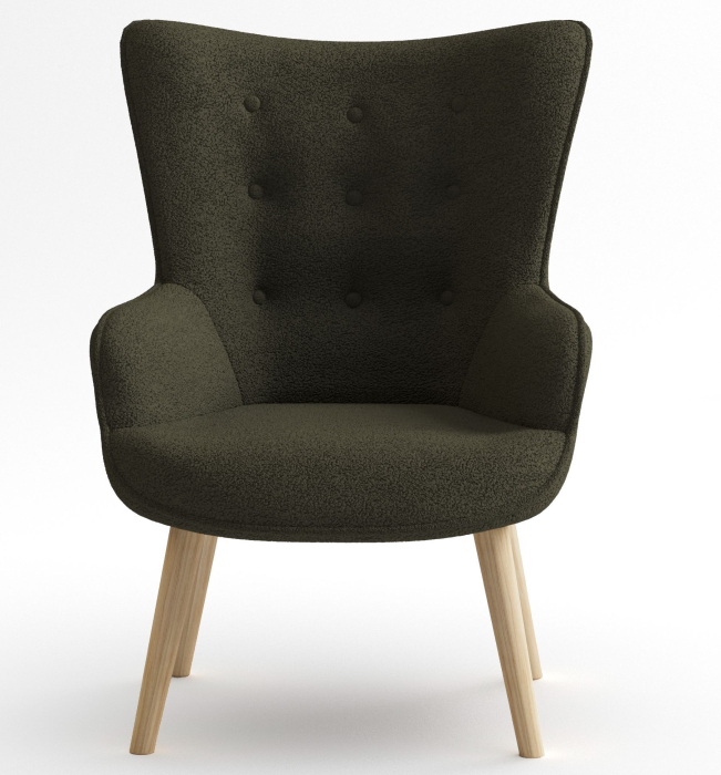 Кресло для отдыха, Кресло интерьерное Шелли, искусственный мех