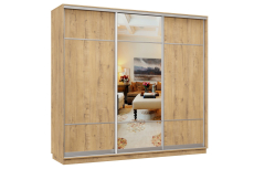 Шкафы-купе 3-х дверные, Шкаф-купе Премьер Лайт 57 (08;11;08) трехдверный