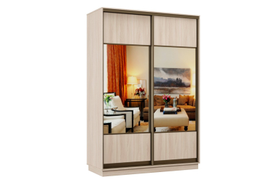 Шкаф-купе Премьер 10 Ясень шимо светлый