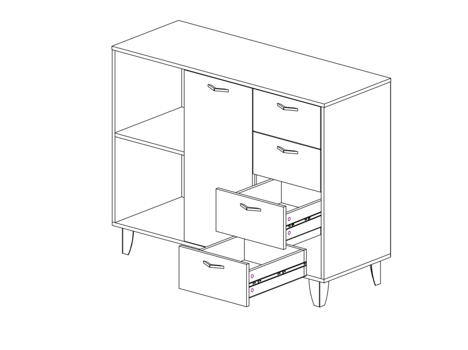 Комоды, Комод Катрин-12