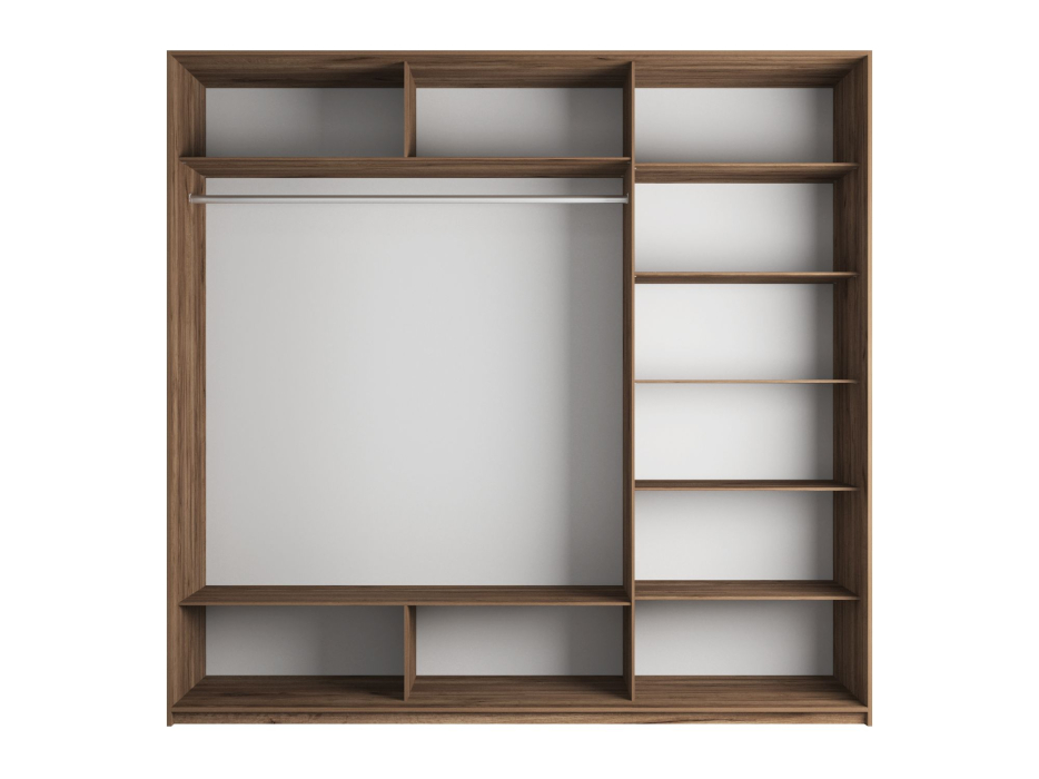 Шкафы-купе 3-х дверные, Шкаф-купе Прайм 3-х дверный Стекла белые/ДСП/Доводчики 180х57х230