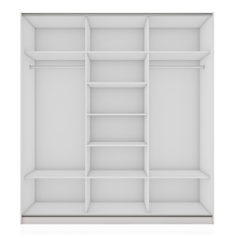 Шкаф-купе Широкий Прайм 3-х дверный ДСП/Доводчики 240х57х230