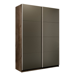 Шкаф-купе Прайм 2-х дверный Стекла хаки/Доводчики 140х57х230