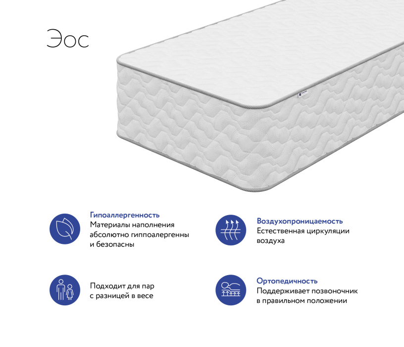 Новинки, Матрас DreamLine Эос 1600x2000