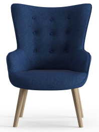 Кресло дизайнерское Шелли, рогожка