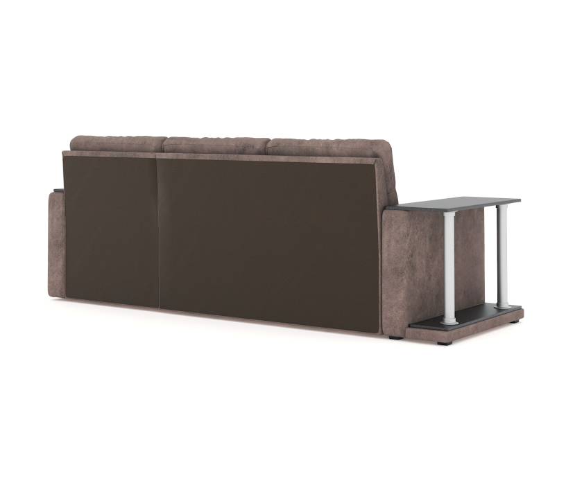 Диваны угловые, Угловой диван Атланта 140х200, Велюр Дакота, ППУ, Дельфин
