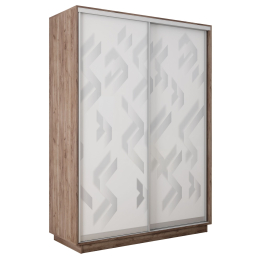 Шкаф-купе Экспресс 2-х дверный Фотопечать Ленты Стекла 120х60х220