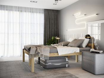 Высокая кровать Геральд 120х200