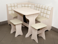 Кухонные уголки, Кухонный уголок Стиль 19Л (со столом СТ4) Дуб млечный