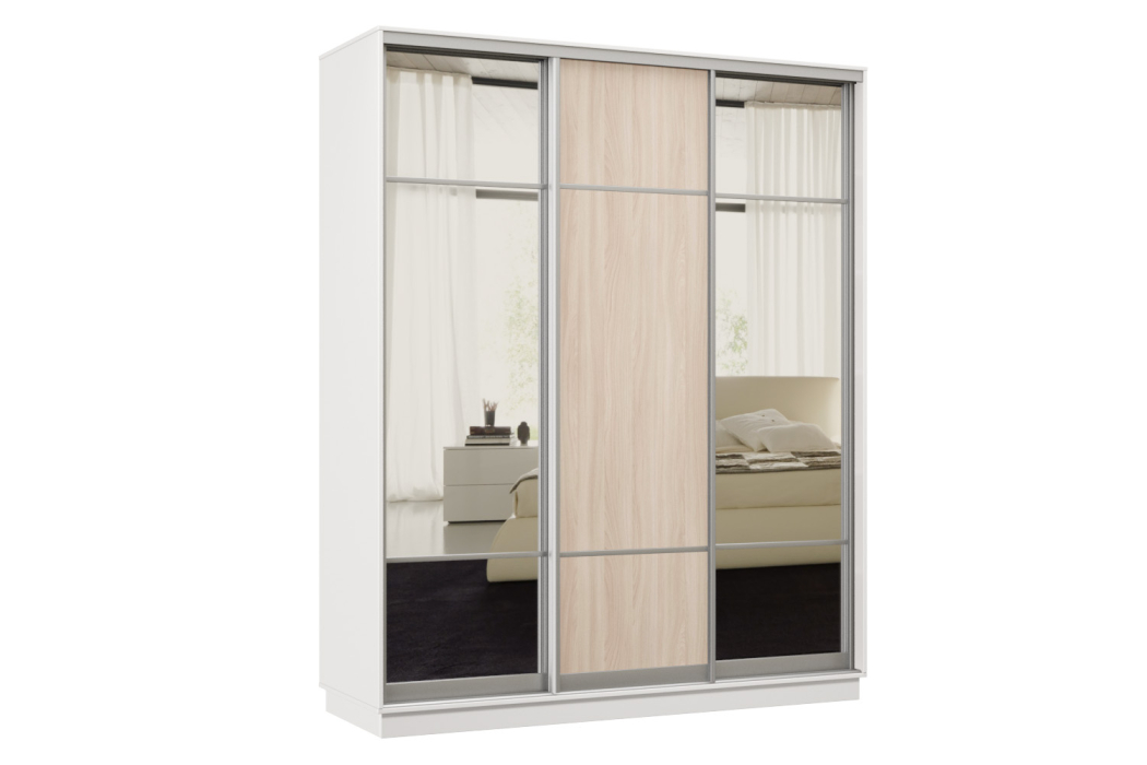 Шкафы-купе, Шкаф-купе Премьер Лайт 33 (11;08;11) трехдверный