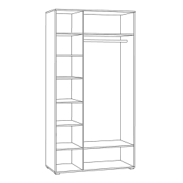 Шкаф для одежды Кашемир 13.336.03