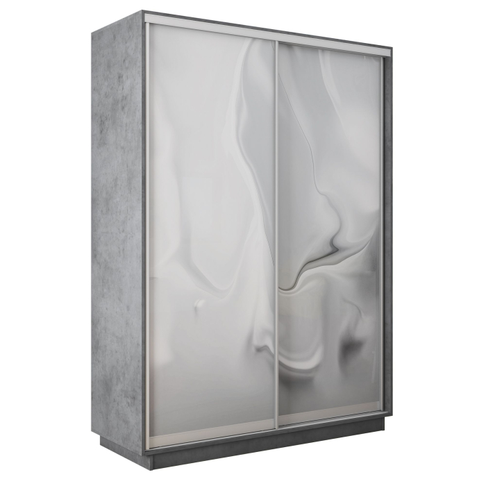 Шкафы-купе 2-х дверные, Шкаф-купе Экспресс 2-х дверный Фотопечать Шелк Стекла 160х45х220