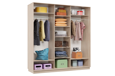 Шкаф-купе Премьер Лайт 42 (02;02;02) трехдверный