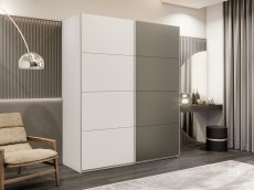 Шкафы-купе 2-х дверные, Шкаф-купе Эста 2-х дверный ДСП/Стекла хаки/Доводчик 160х66х240