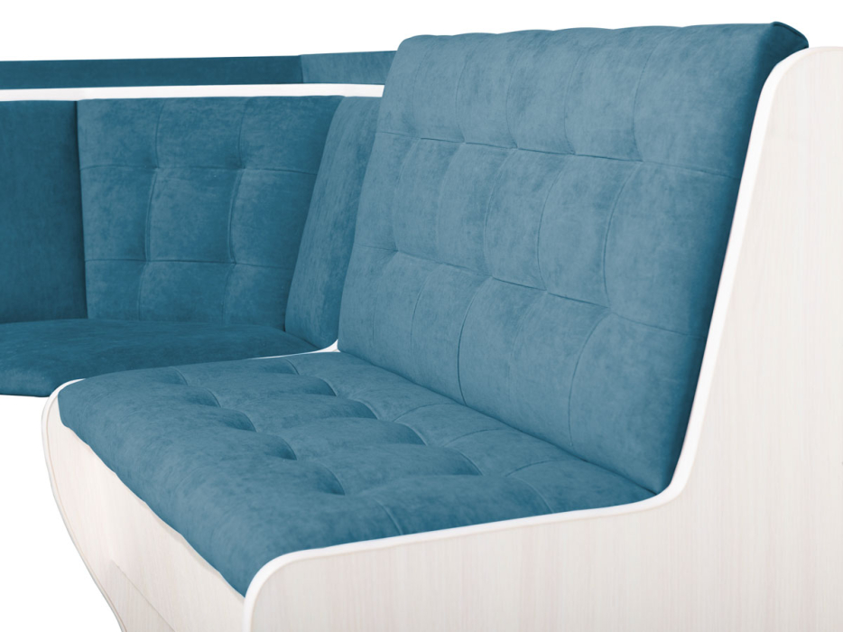 Кухонные уголки, Кухонный уголок Стиль 1Л Дуб млечный / велюр