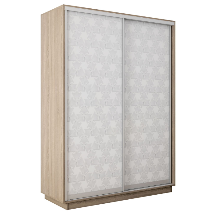 Шкафы-купе 2-х дверные, Шкаф-купе Экспресс 2-х дверный Фотопечать Калейдоскоп Стекла 120х45х220