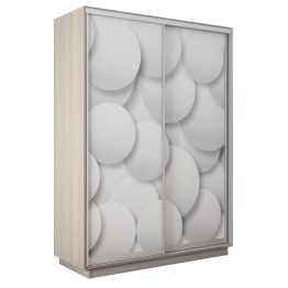 Шкаф-купе Экспресс 2-х дверный Фотопечать Шары Стекла 140х45х220