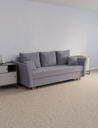 Прямой диван Мелодия,еврокнижка,велюр