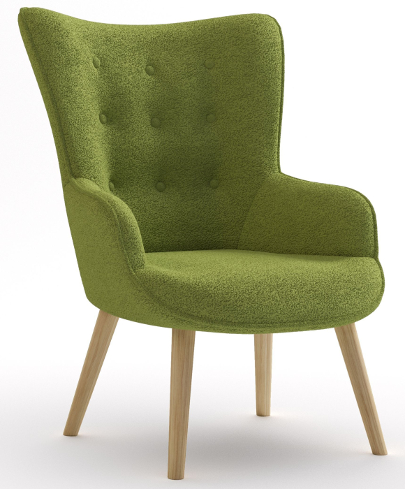 Кресло для отдыха, Кресло интерьерное Шелли, искусственный мех