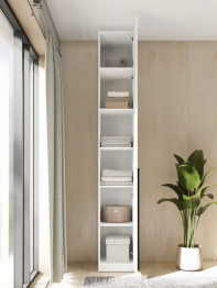 Шкаф для одежды распашной однодверный с антресолью, София, 2600х400х520 мм