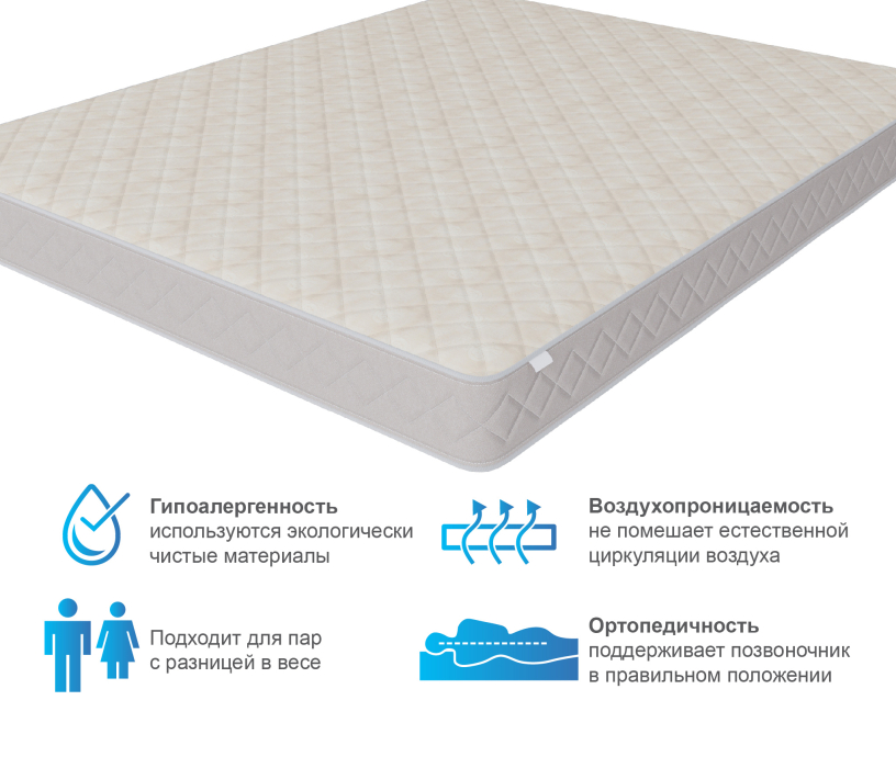 1600 x 2000, Матрас Душевный 1600*2000