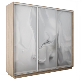 Шкаф-купе Экспресс 3-х дверный Фотопечать Шелк Стекла 180х60х220