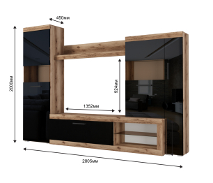 Гостиная Бастон ЛДСП