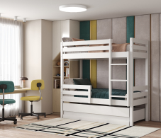 Кровати, Кровать двухъярусная Юниор 90*200, массив