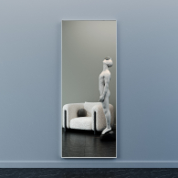 Зеркала в спальню, Напольно-настенное зеркало в раме GENGLASS HALFEO SLIM XL