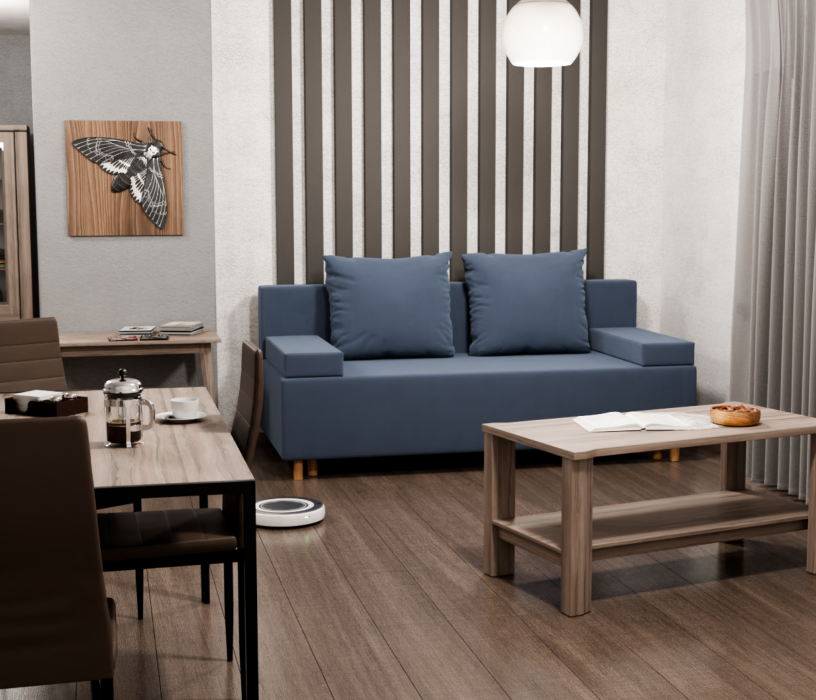 Диваны еврокнижки, Прямой диван Инди,еврокнижка,велюр