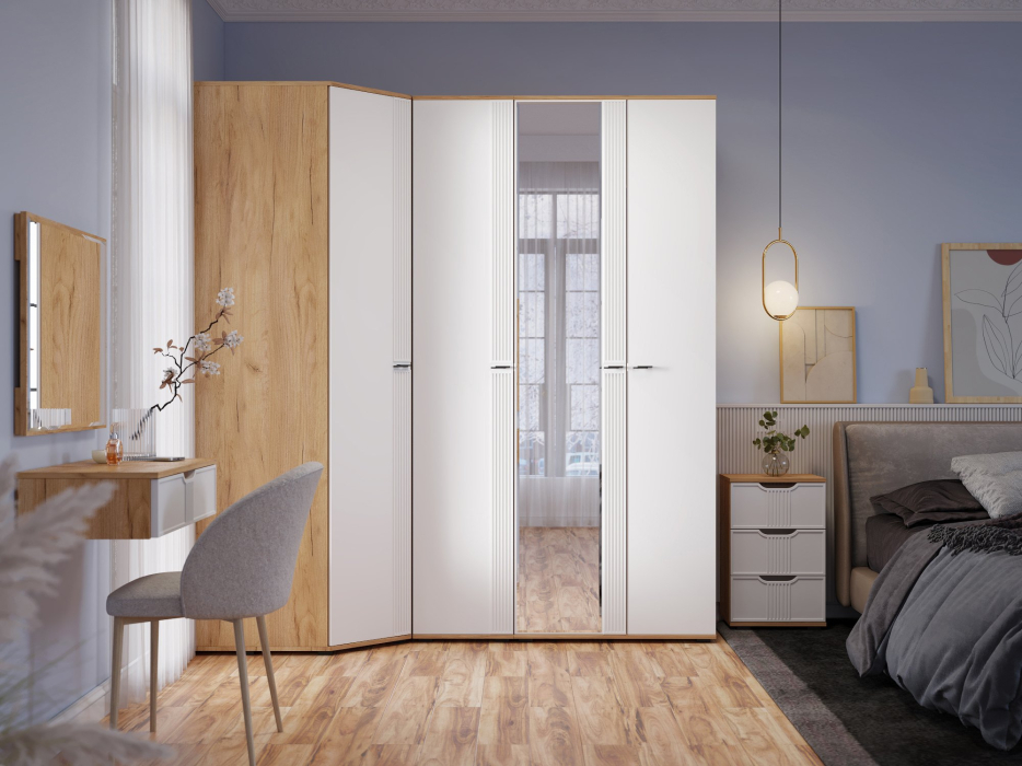 Угловые шкафы, Шкаф угловой Эмилия ЭЛ-17К глухой