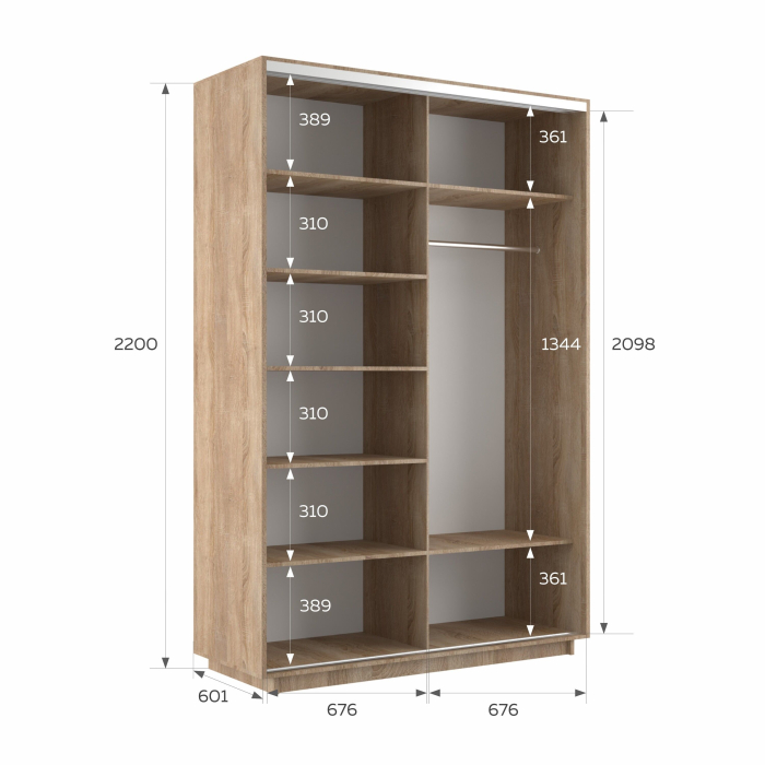 Шкафы-купе 2-х дверные, Шкаф-купе Экспресс 2-х дверный Фотопечать Ленты Стекла 140х60х220
