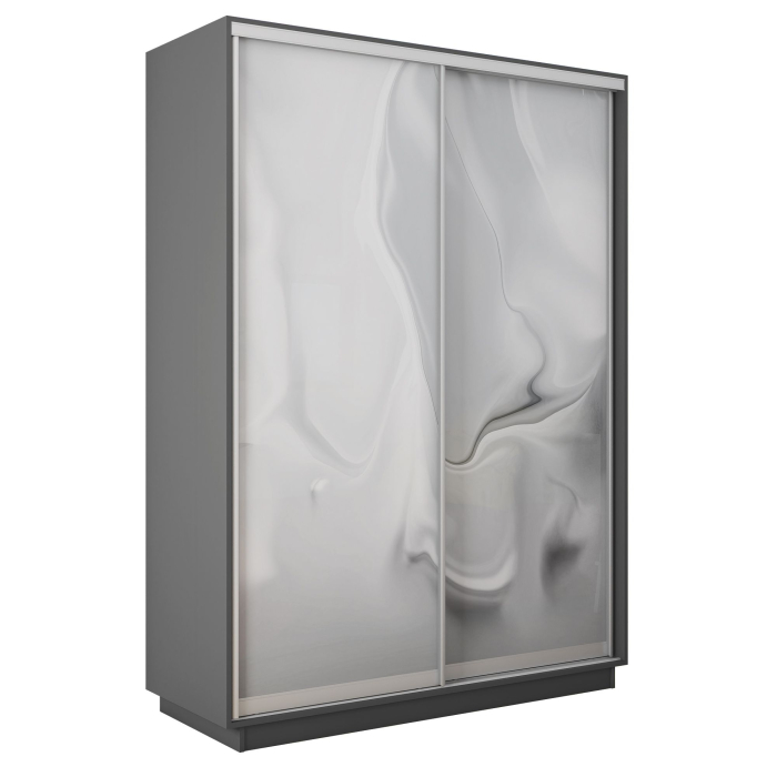 Шкафы-купе 2-х дверные, Шкаф-купе Экспресс 2-х дверный Фотопечать Шелк Стекла 140х45х220