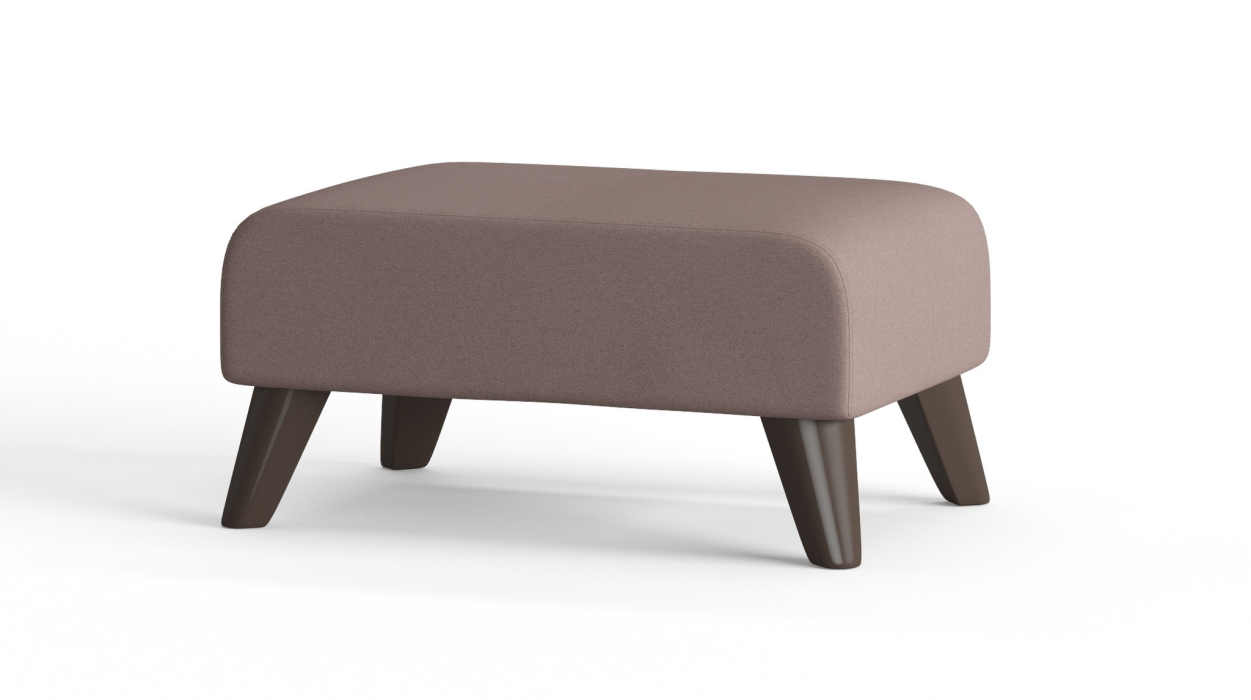 Пуф в прихожую, Пуф Барон на ножках, велюр