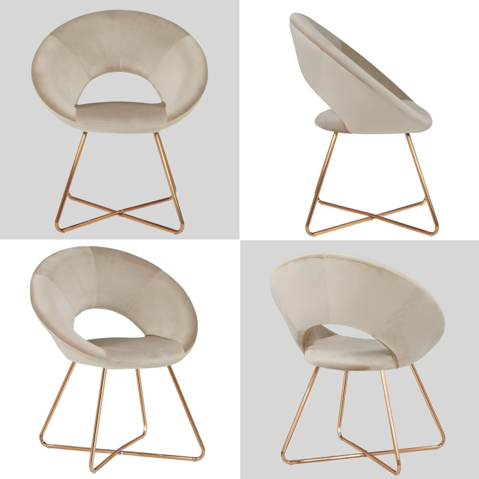 Стулья, Комплект стульев Refuge, золотой (Комплект 4 шт)