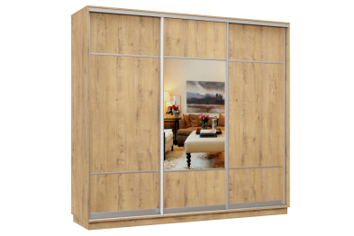 Шкаф-купе Премьер Лайт 58 (08;05;08) трехдверный