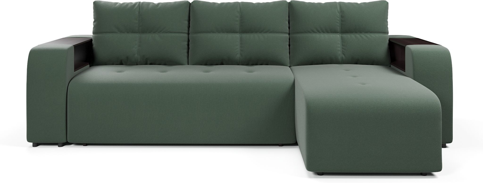 Диваны угловые, Диван-кровать угловой Дуглас еврокнижка, велюр