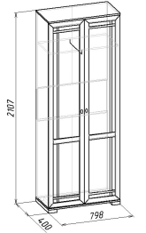 Шкаф двухдверный для одежды Sherlock 11