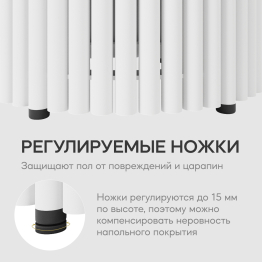 Стол круглый журнальный с белым металлическим подстольем TRUBIS Wood M 80 